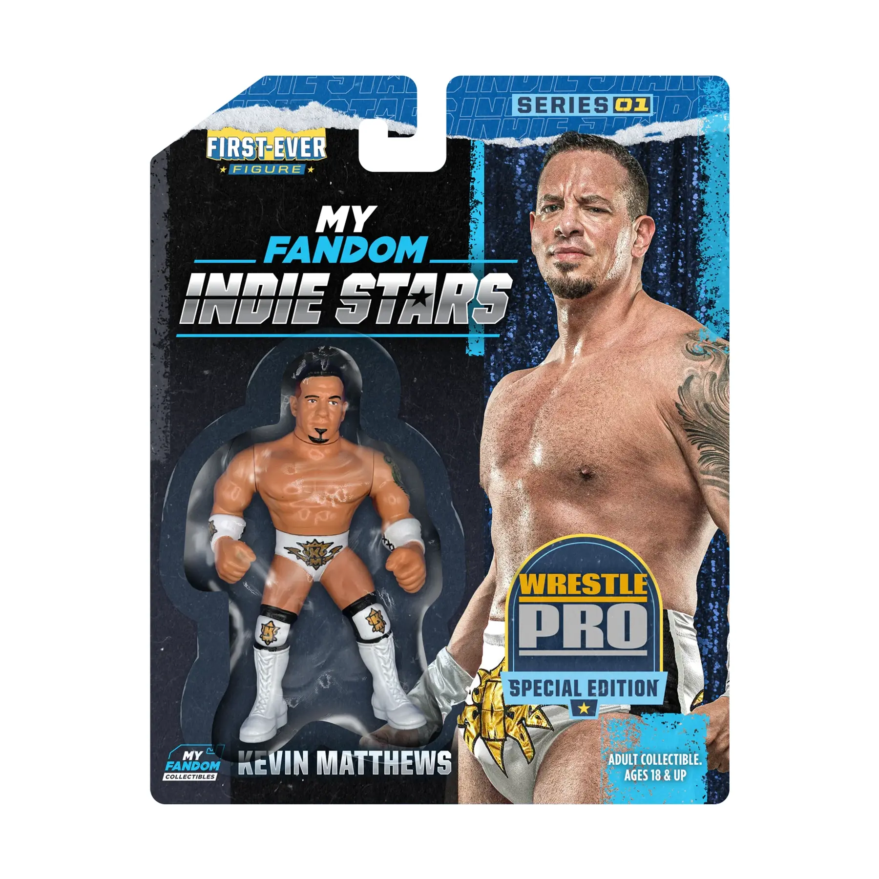 *PRE-ORDER* Kevin Matthews – MyFandom Indie Stars - WrestlePro Edition