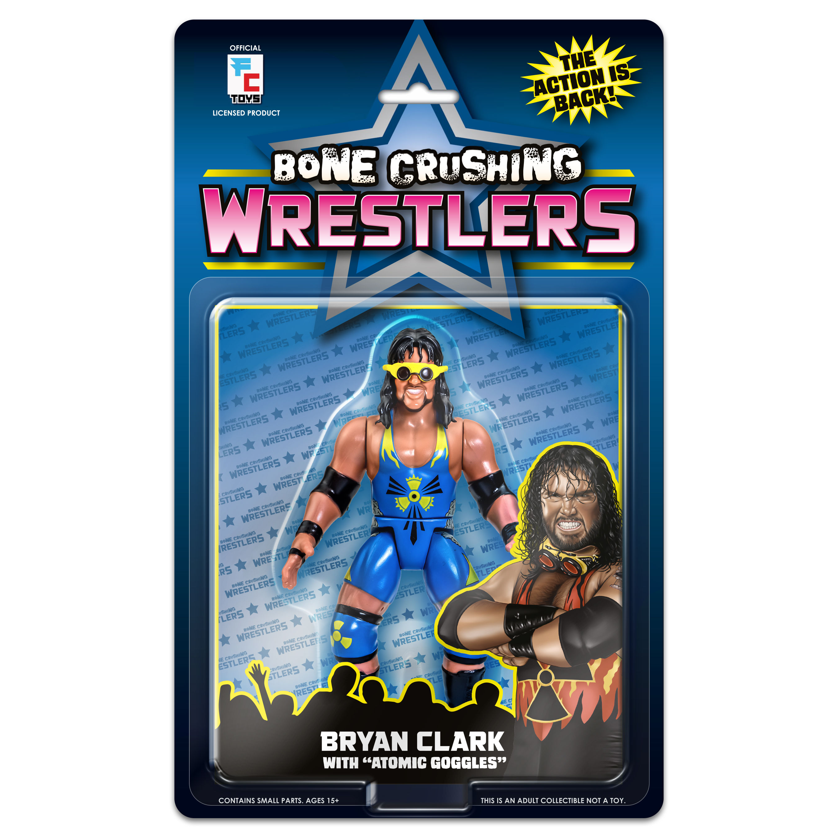 Bryan Clark / Adam Bomb (Variant) - Bone Crushing Wrestlers Series 1