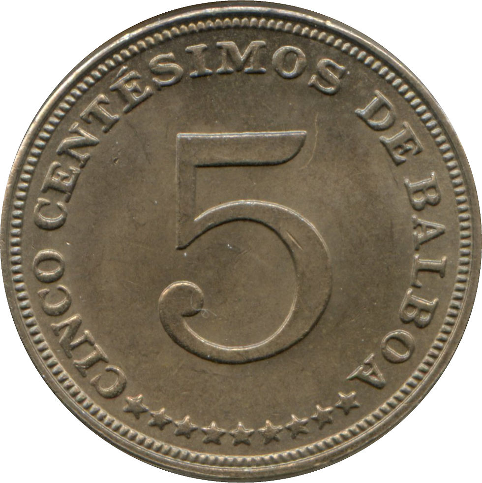 Thumbnail: Panama coin cufflinks 5 Centésimos Coat of Arms gemelos de moneda