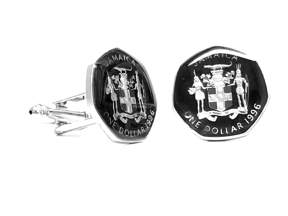 Thumbnail: Jamaica coin pendant 1 dollar Jamaican coat of arms