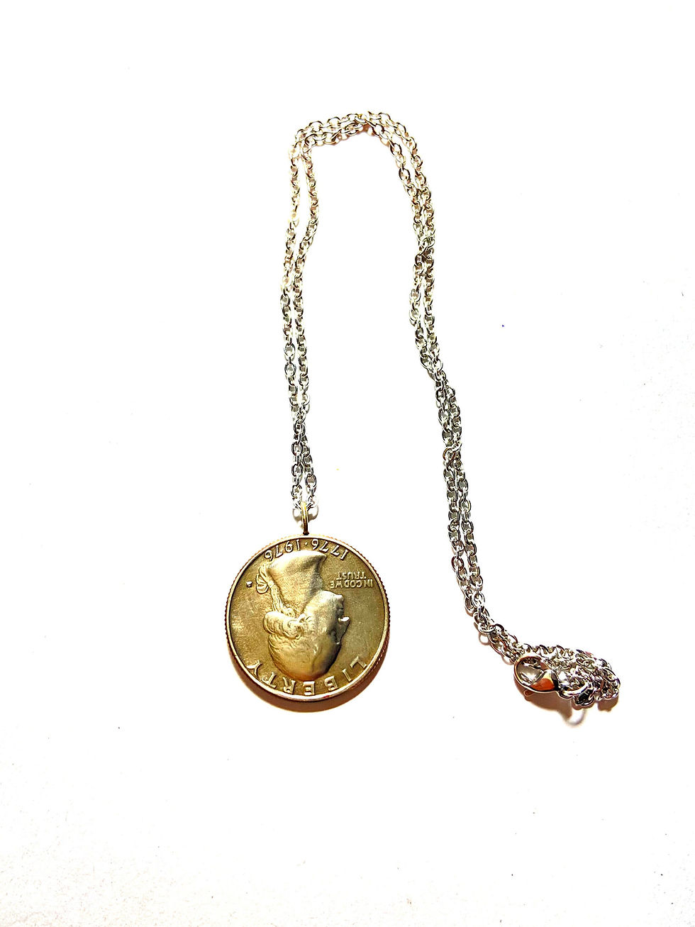 Thumbnail: 1976 USA coin pendant Washington Quarter drummer boy