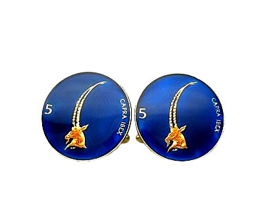 Thumbnail: One pair of Slovenia coin cufflinks
