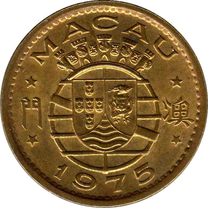 Thumbnail: Macau coin cufflinks  10 Avos abotoaduras de moeda