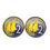 Thumbnail: New Zealand coin cufflinks 2 cents Kowhai flower