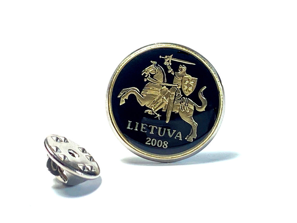 Thumbnail: Lithuania coin moneyclip or brooch pin
