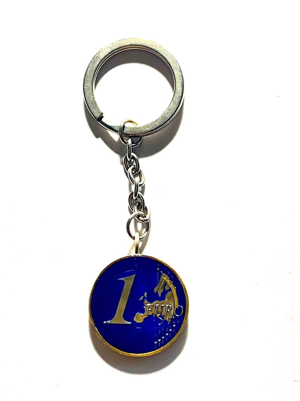 Miniature : Latvia coin pendant 1 Euro a Latvian folk-maid monētu kaklarota