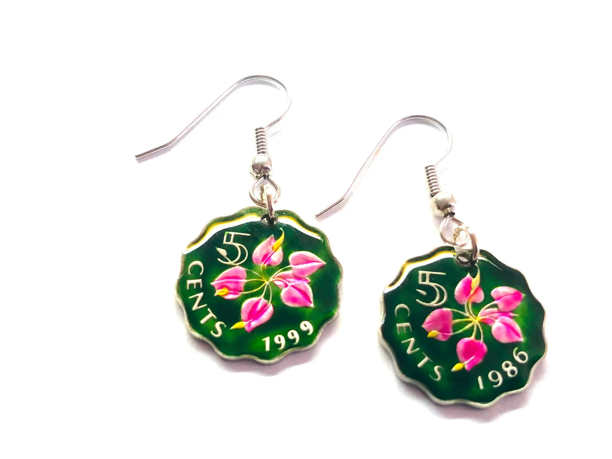 Kingdom of Eswatini - Swaziland coin earrings