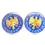 Thumbnail: 1950 - 1990 Germany coin cufflinks one Mark German eagle Manschettenknöpfe