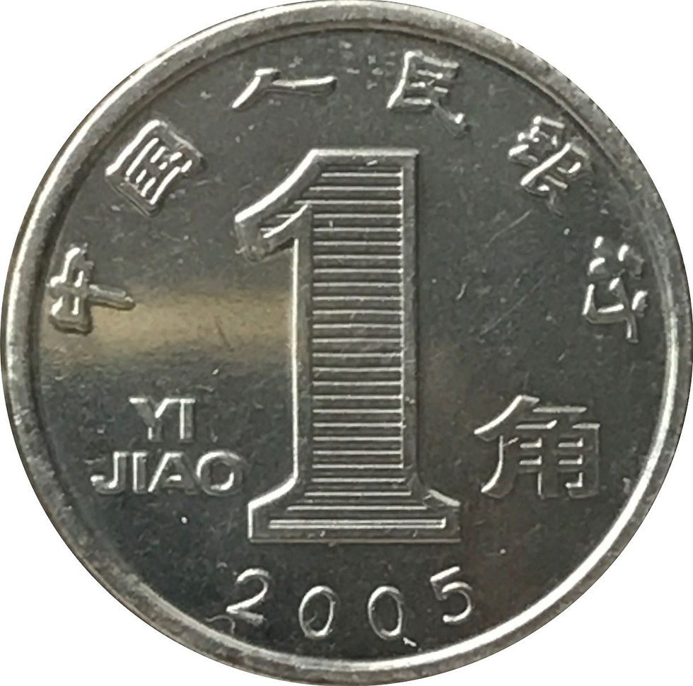 Thumbnail: China coin cufflinks 1 Jiao Orchid blossom