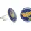 Thumbnail: Transnistria coin cuffllinks 1 Rouble Sphingidae Moldova