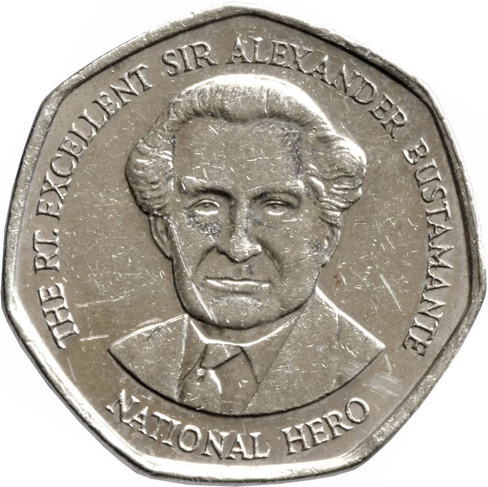 Thumbnail: Jamaica coin pendant 1 dollar Jamaican coat of arms