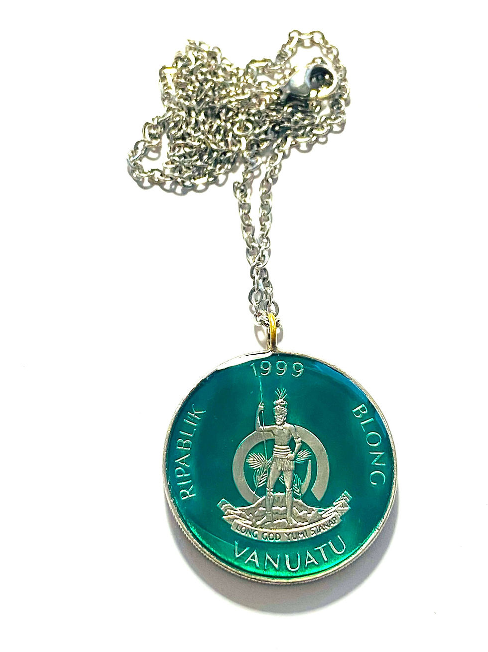 Thumbnail: One pendant of Vanuatu coin National arms  Coconut crab