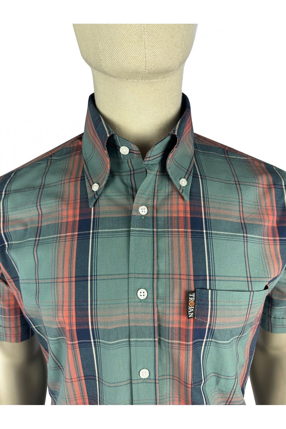 Thumbnail: TROJAN Large Check Shirt - 1048 Slate