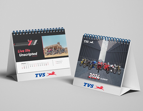 TVS Motor 2024 Calendar designed by Transuo Content