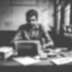 A person filling an application