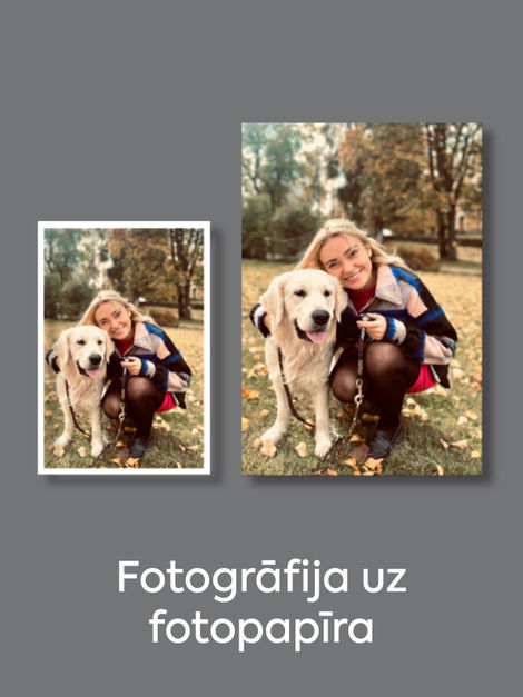 Izgatavosim fotogrāfiju no Tavas personīgās fotogalerijas telefonā. Augšuplādē, apstiprini, foto gatavs!
