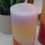 Thumbnail: Multi-colored Pillar Candle, Layered Scented Candle, Apple Mango Tango