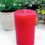 Thumbnail: Red Pillar Candle, Rustic Pillar,  in McIntosh Apple Fragrance