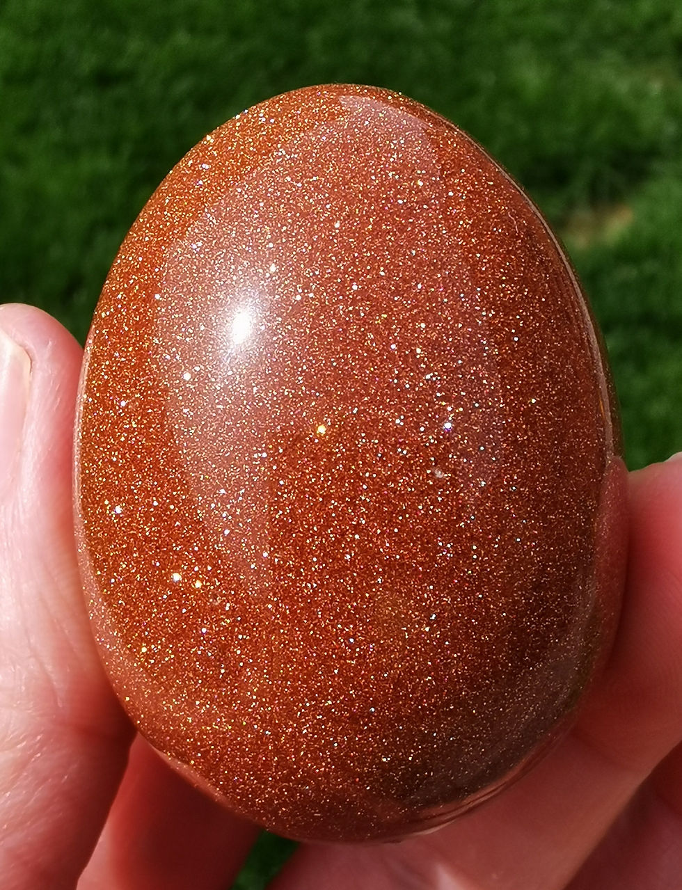 Red/Brown Goldstone Egg