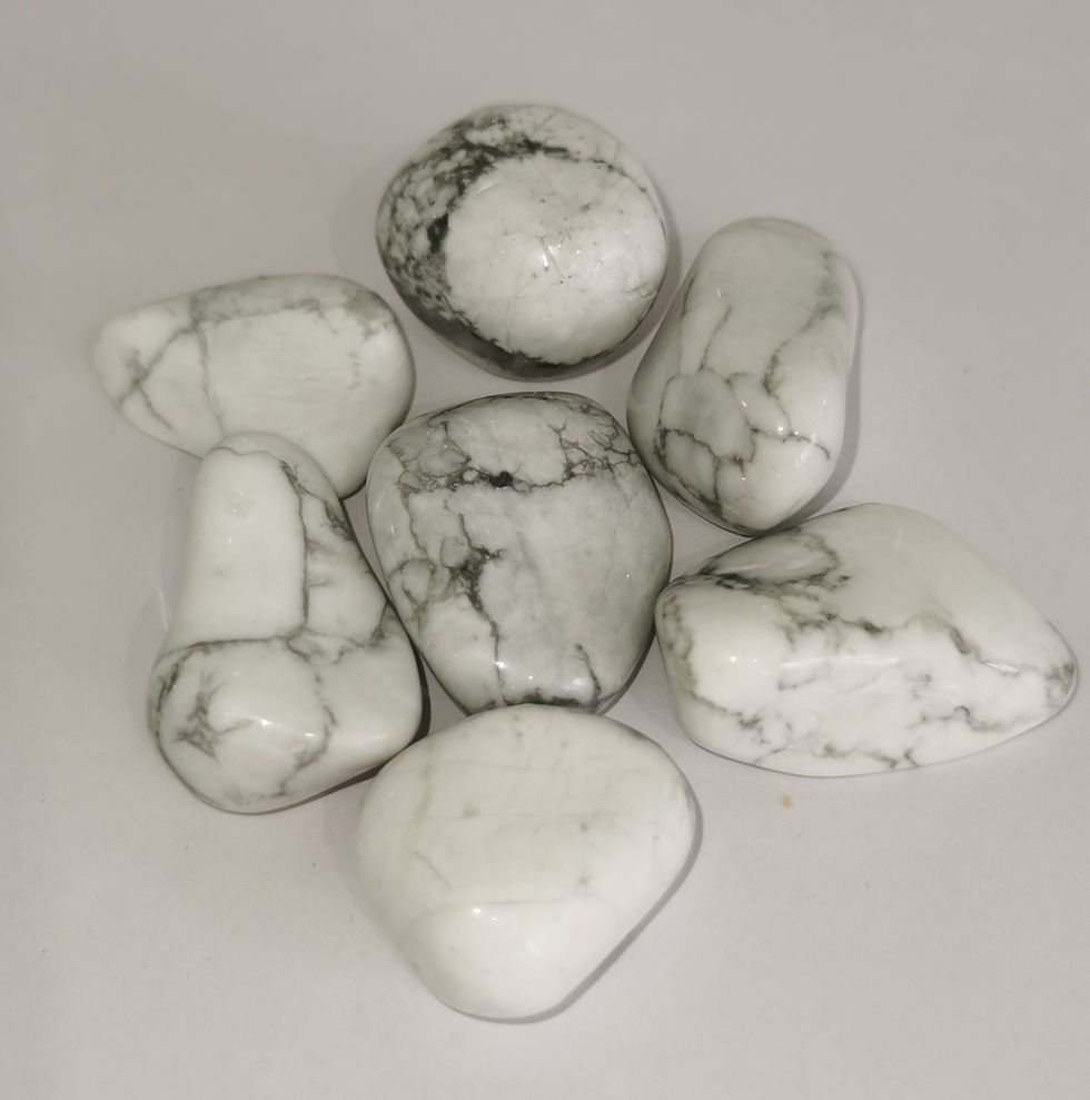 Howlite Polished Tumblestones - Healing Crystals