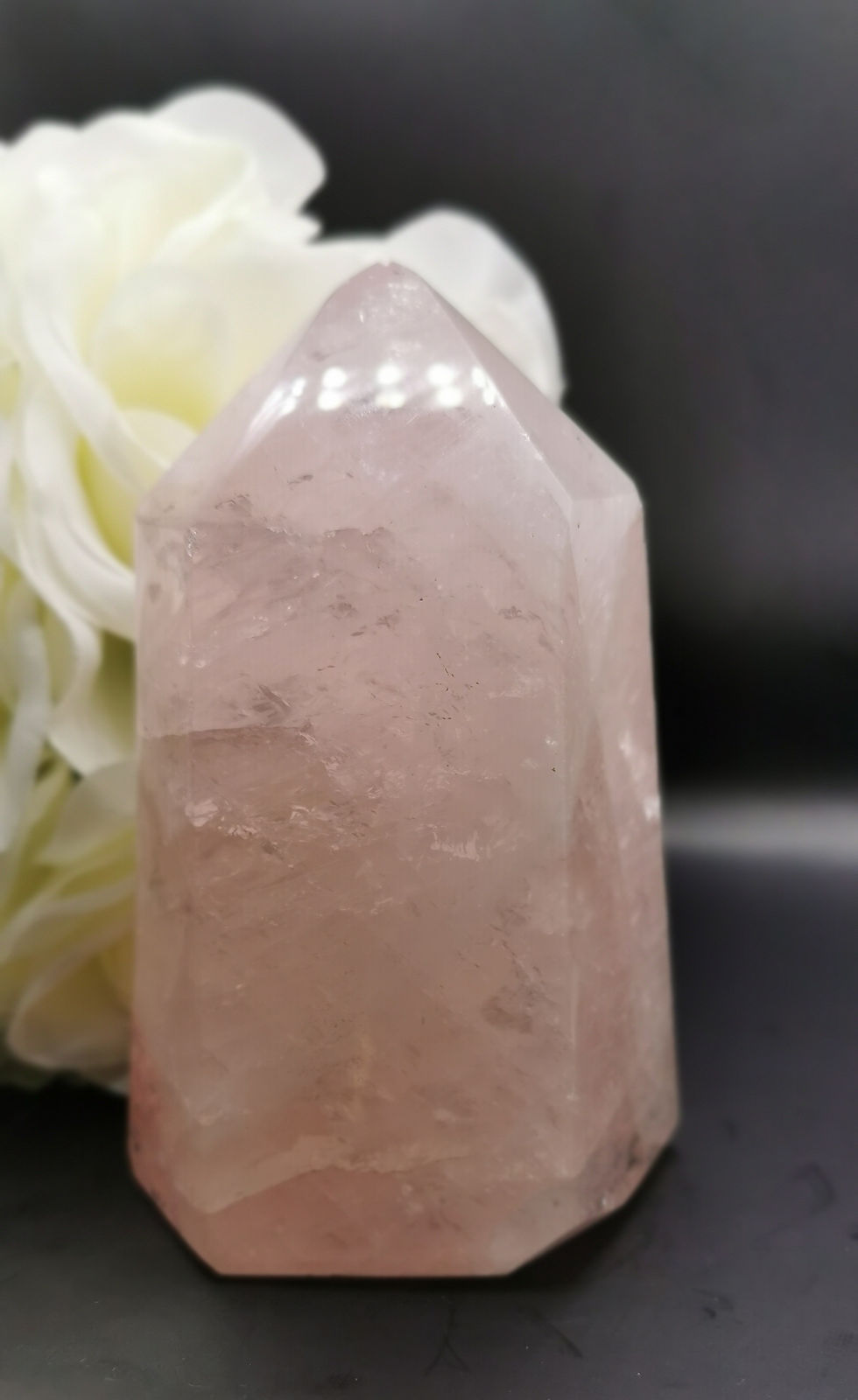Large Rose Quartz Tower Healing Crystal Free Standing