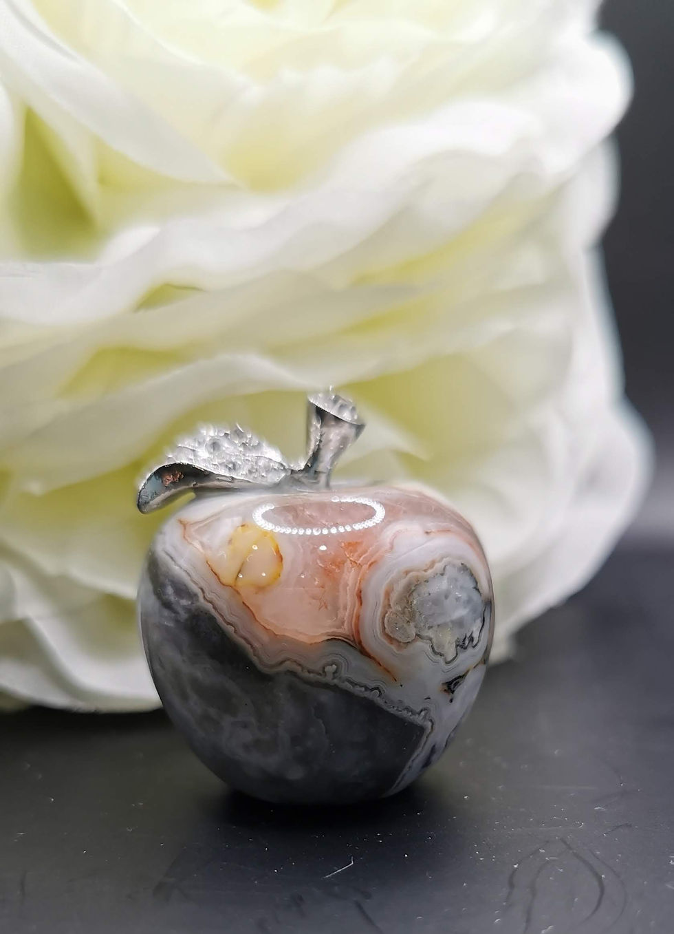 Thumbnail: Crazy Lace Agate Crystal Apple - Healing Crystal