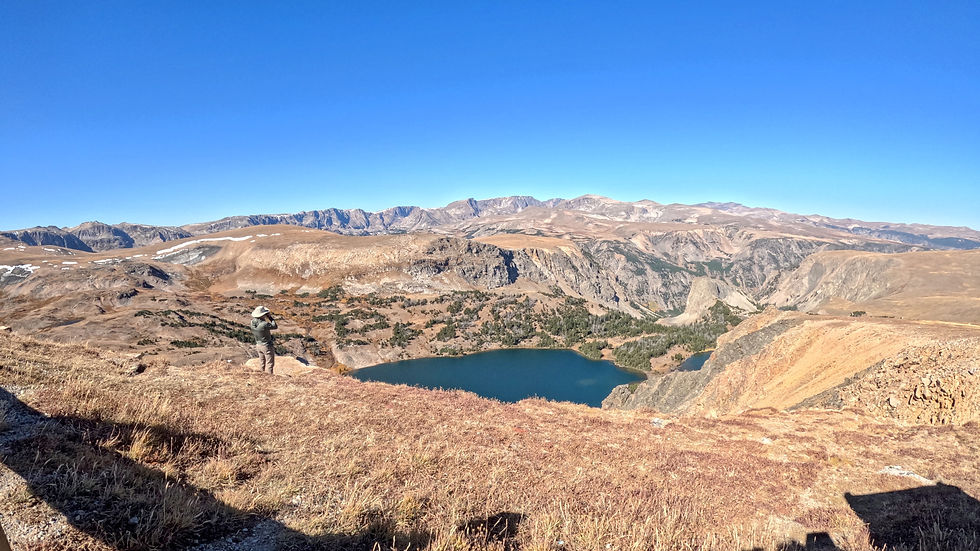 A man enjoying the views in Beartooth Pass