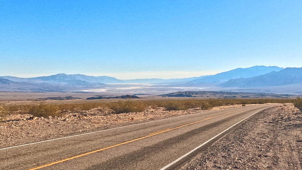 Death Valley Salt Flats from a distance