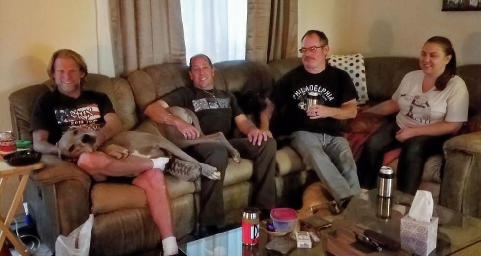 the Kerouacs and Lonnie of united services hanging out