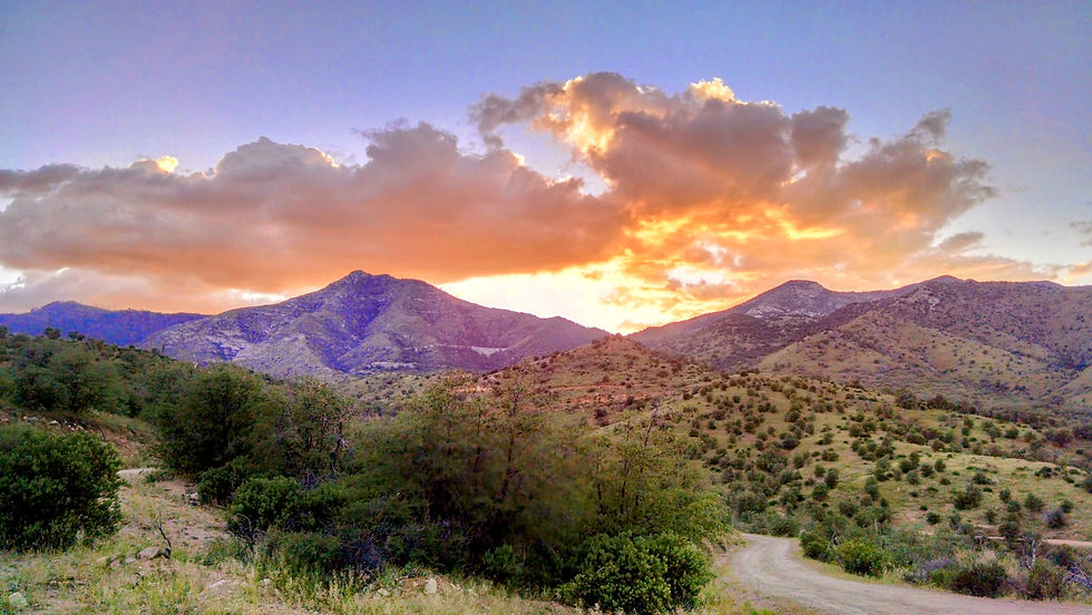 Sunset near Redington AZ