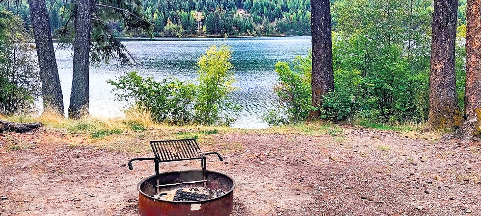 Camp spot at Thompson Chain of Lakes