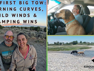 Episode Cover for "Our First Big Tow: Learning Curves, Wild Winds & Camping Wins" Episode of Kerouacs Cruising