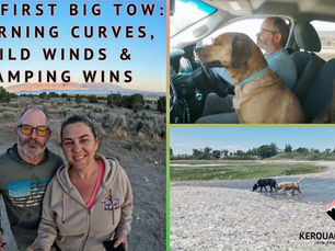 Episode Cover for "Our First Big Tow: Learning Curves, Wild Winds & Camping Wins" Episode of Kerouacs Cruising