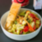 Fresh salad with toasted bread in Koh Samui restaurant gallery