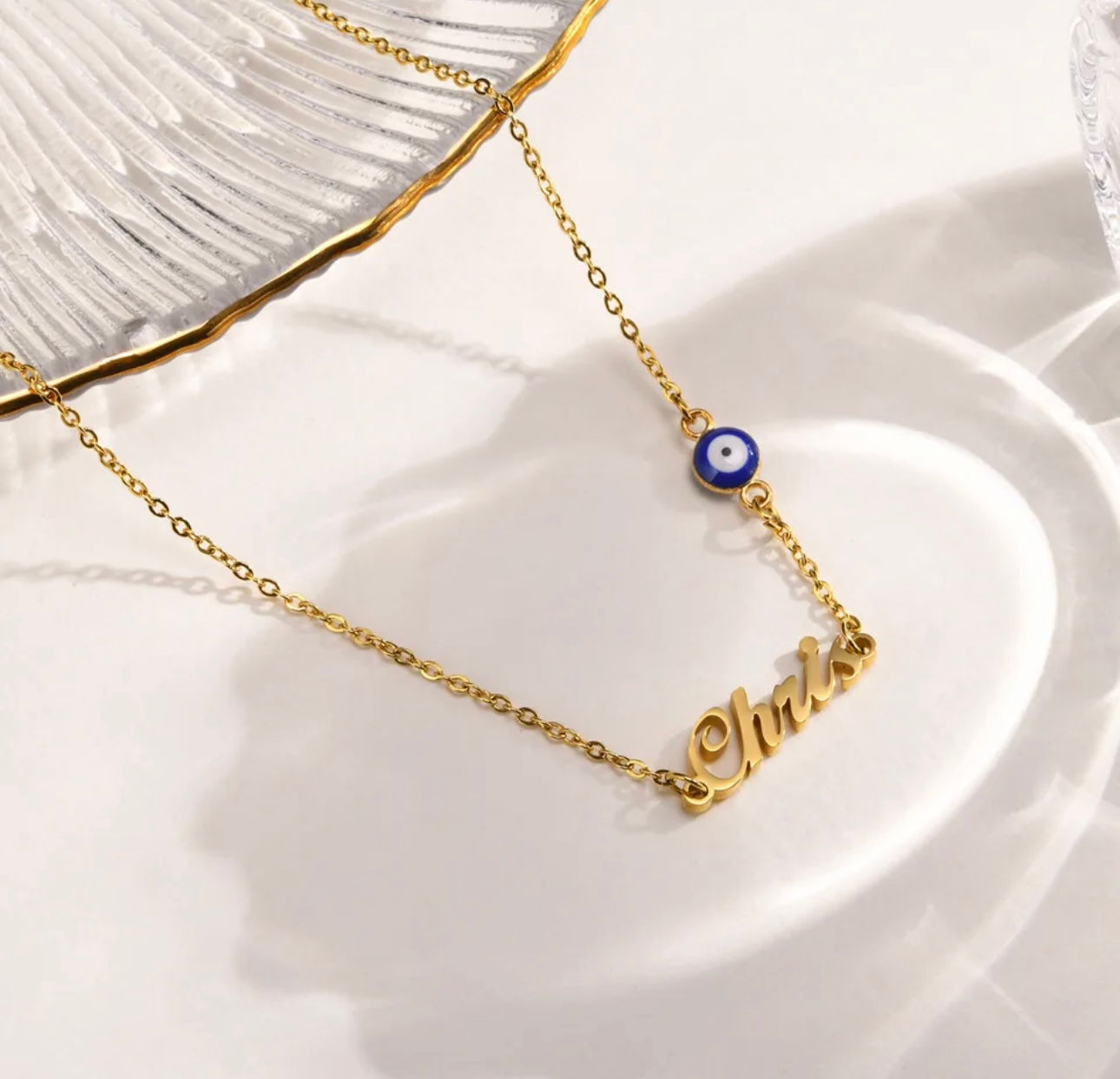 Evil eye Named Necklace