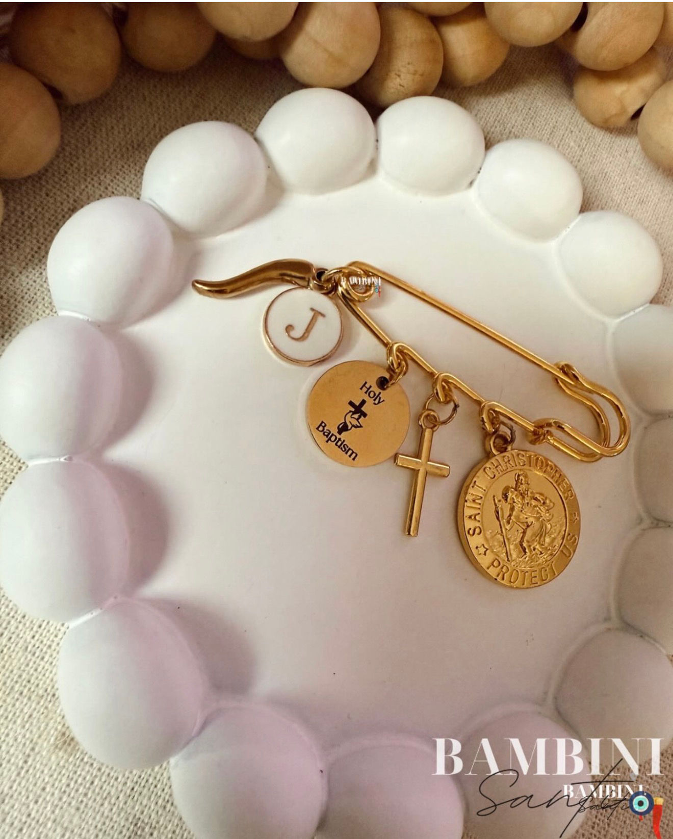 Baptismal & St Christopher Pin