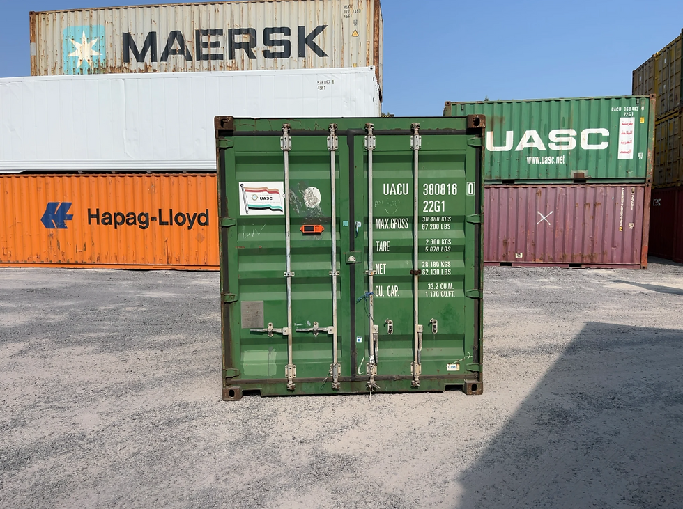 Thumbnail: Used 20ft Green Shipping Container 380816-0 – 6m Cost-Effective Storage Unit