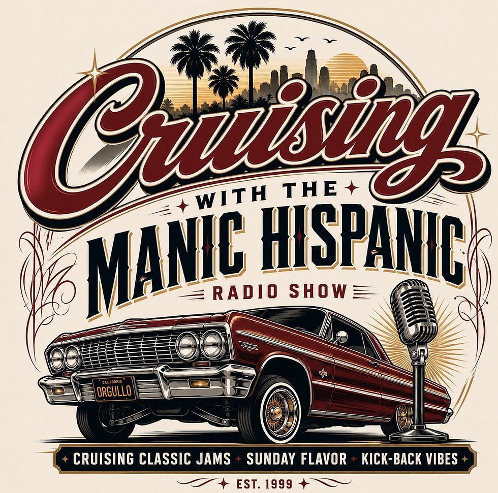 Cruisin with the Manic Hispanic logo.jpeg