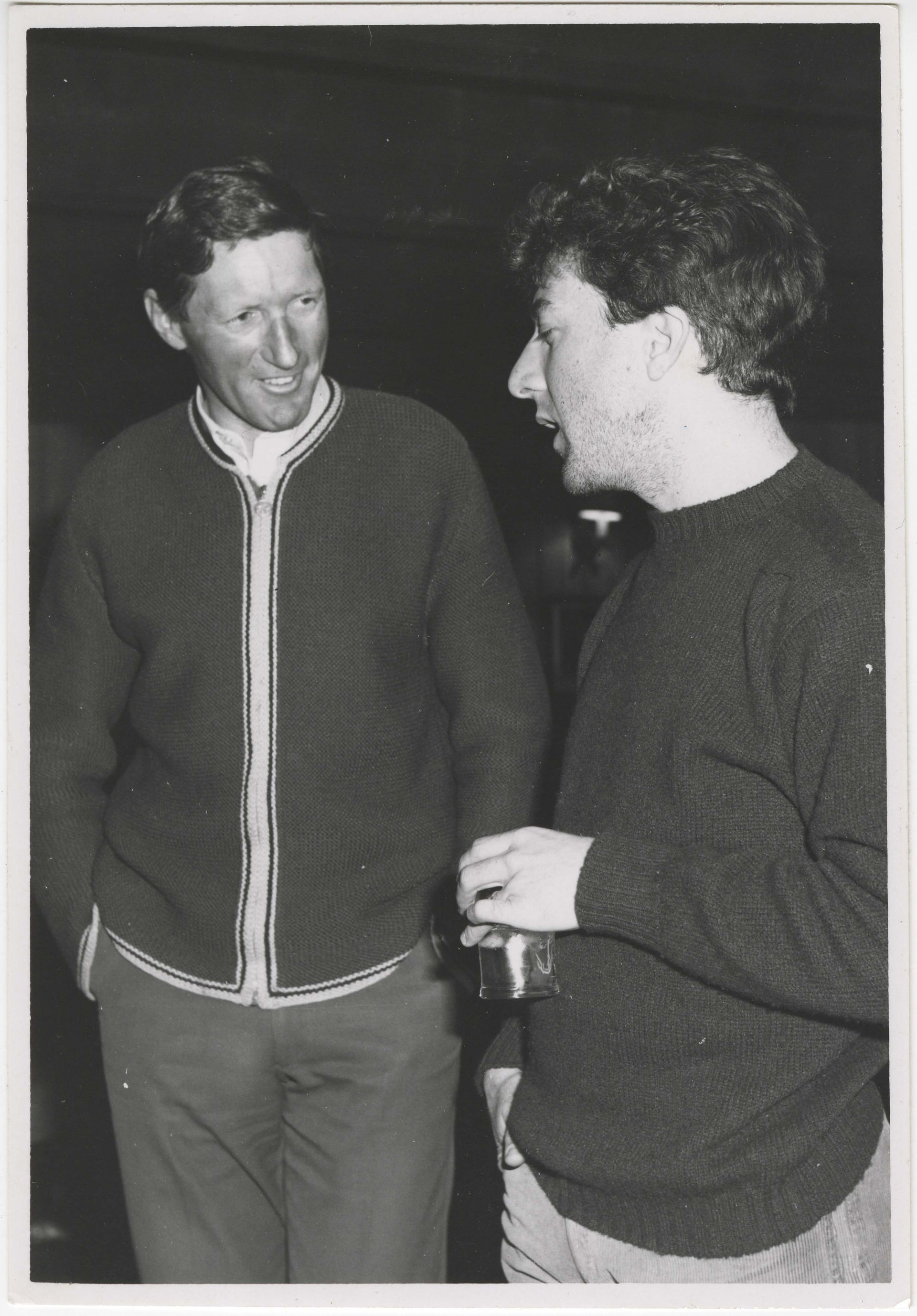 Gallery 2 Image 1, : [Hans Gmoser and Dustin Hoffman on a shoot in the Bugaboos], [ca. 1961], (V190 / VI / M / x / a / PA – 04)