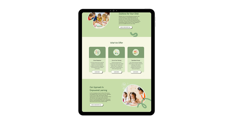 Wix Website Design for Teacher