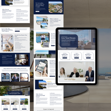 Flow Cre8tive Sydney Web Design Project | Whitehouse Real Estate — responsive Wix Studio site with elegant property presentation