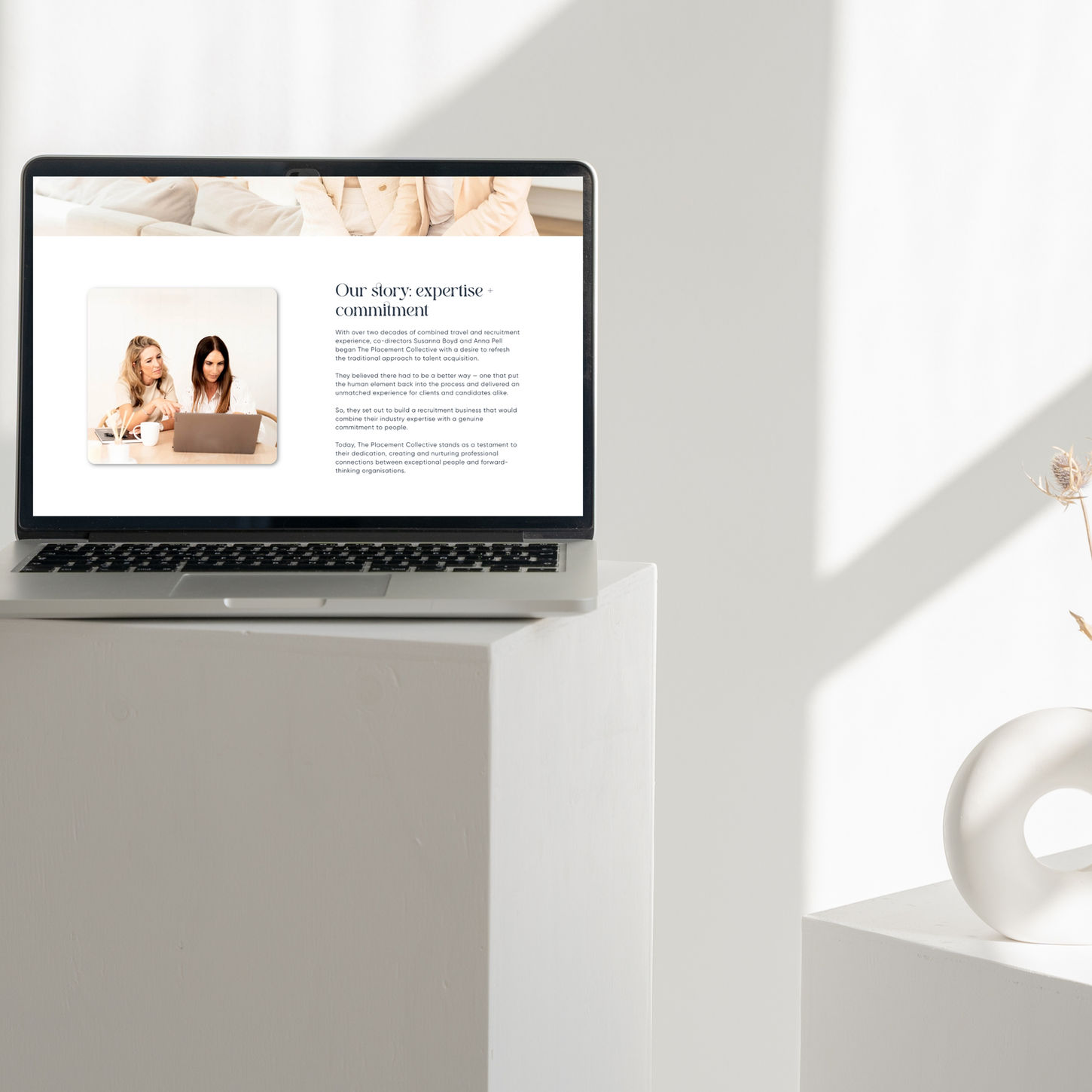 Recruitment Agency Website | The Placement Collective by Flow Cre8tive — clean, credible design highlighting sector expertise.