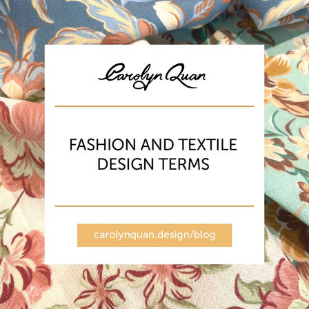 Fashion and Textile Design Terms