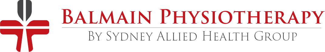 Sydney Allied Health logo: red cross and text