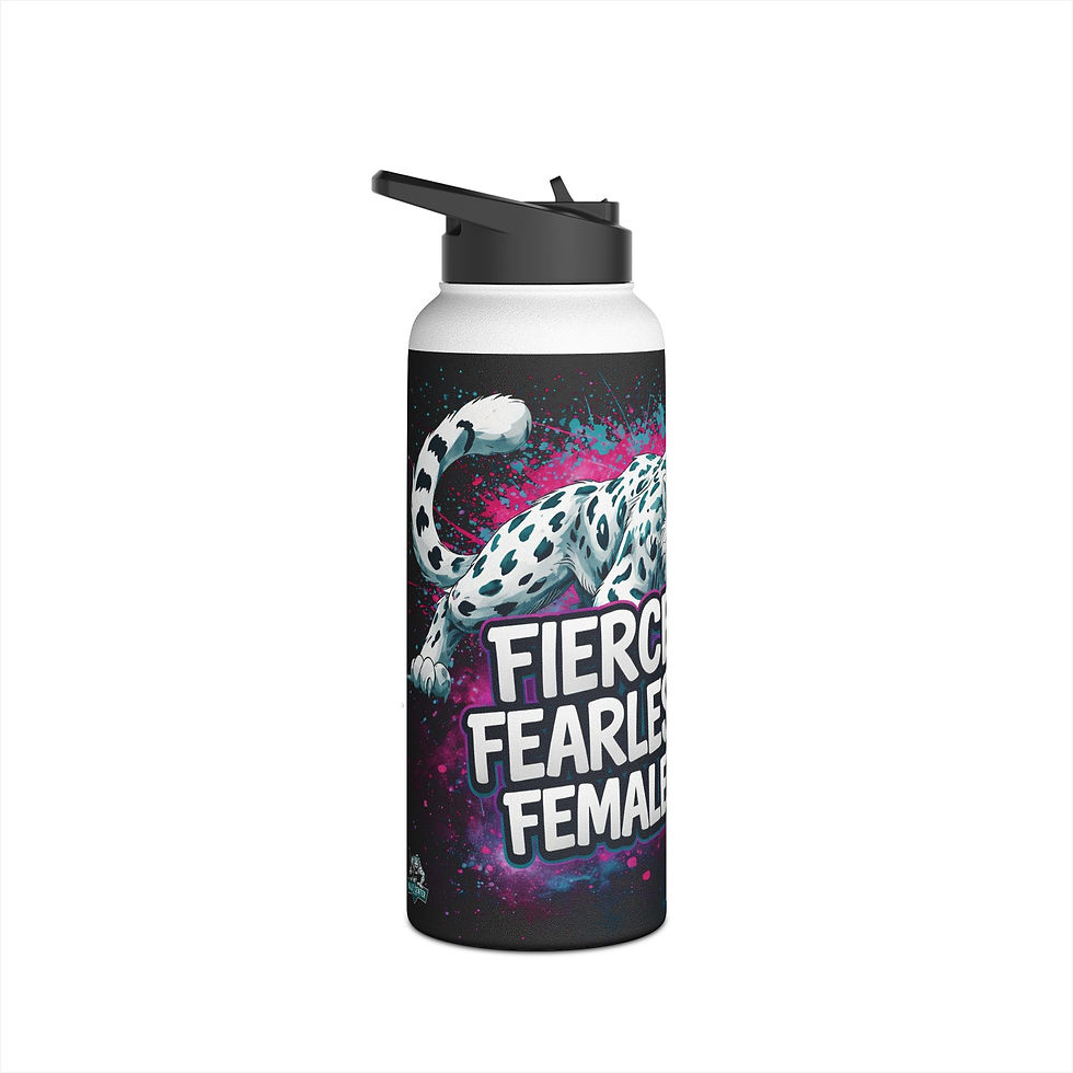 Thumbnail: Fierce & Fearless Female Stainless Steel Water Bottle 