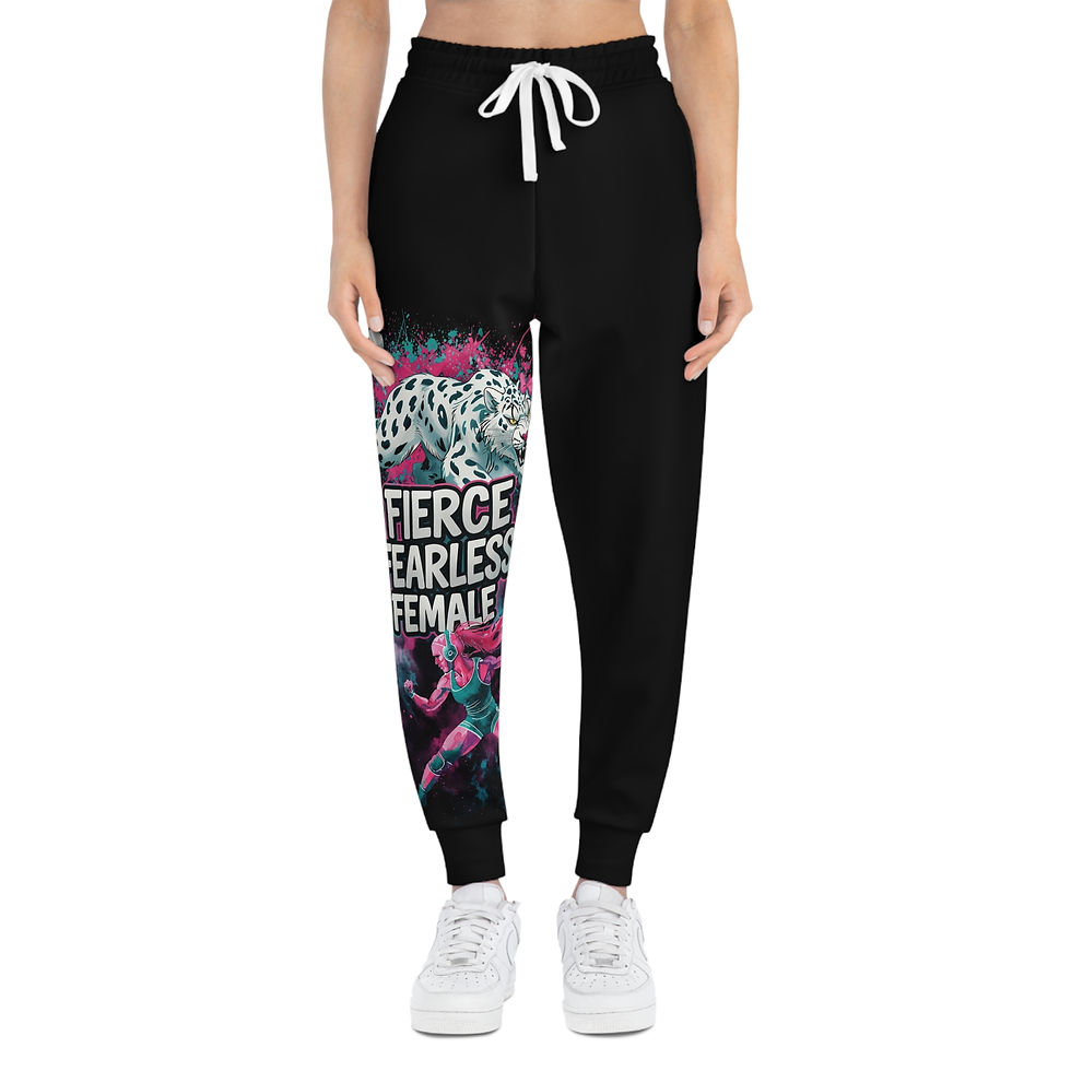Thumbnail: Fierce & Fearless Female Adult Athletic Joggers 