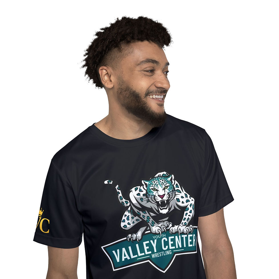 Valley Center Youth Wrestling Men's Sports Jersey - Fierce & Fearless Design