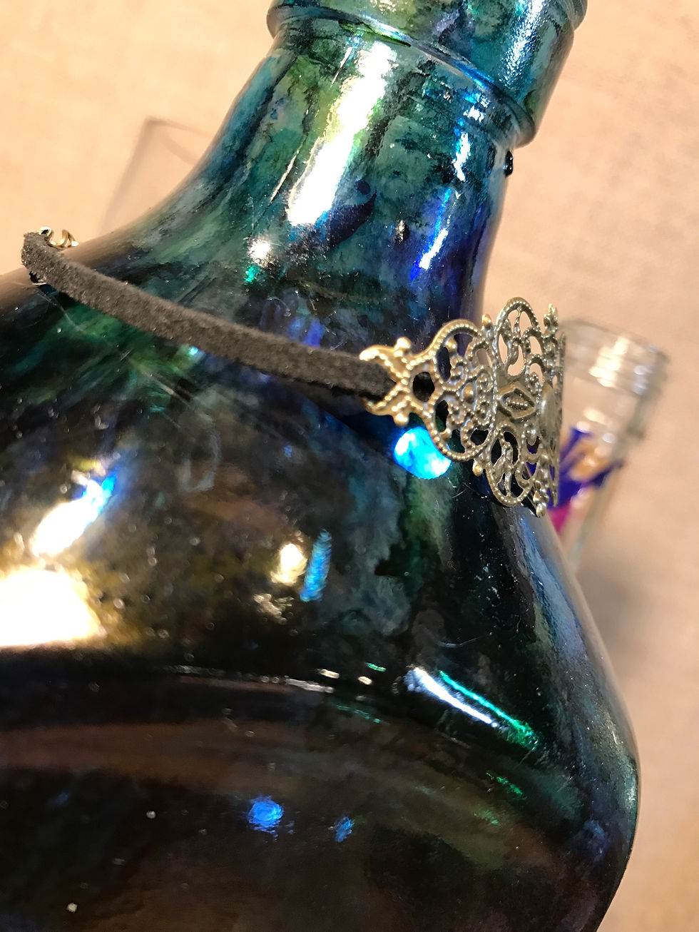 Thumbnail: Brass Filigree Style Bracelet
