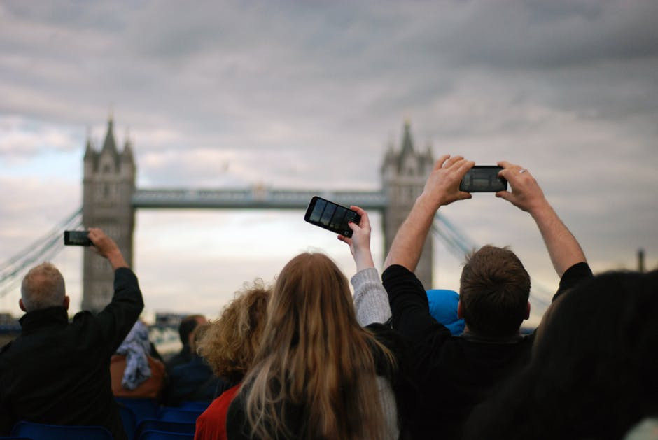Tourists taking photos