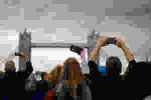 Tourists taking photos